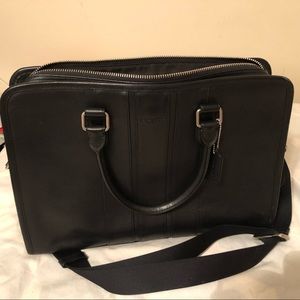 Coach Black Leather Messenger